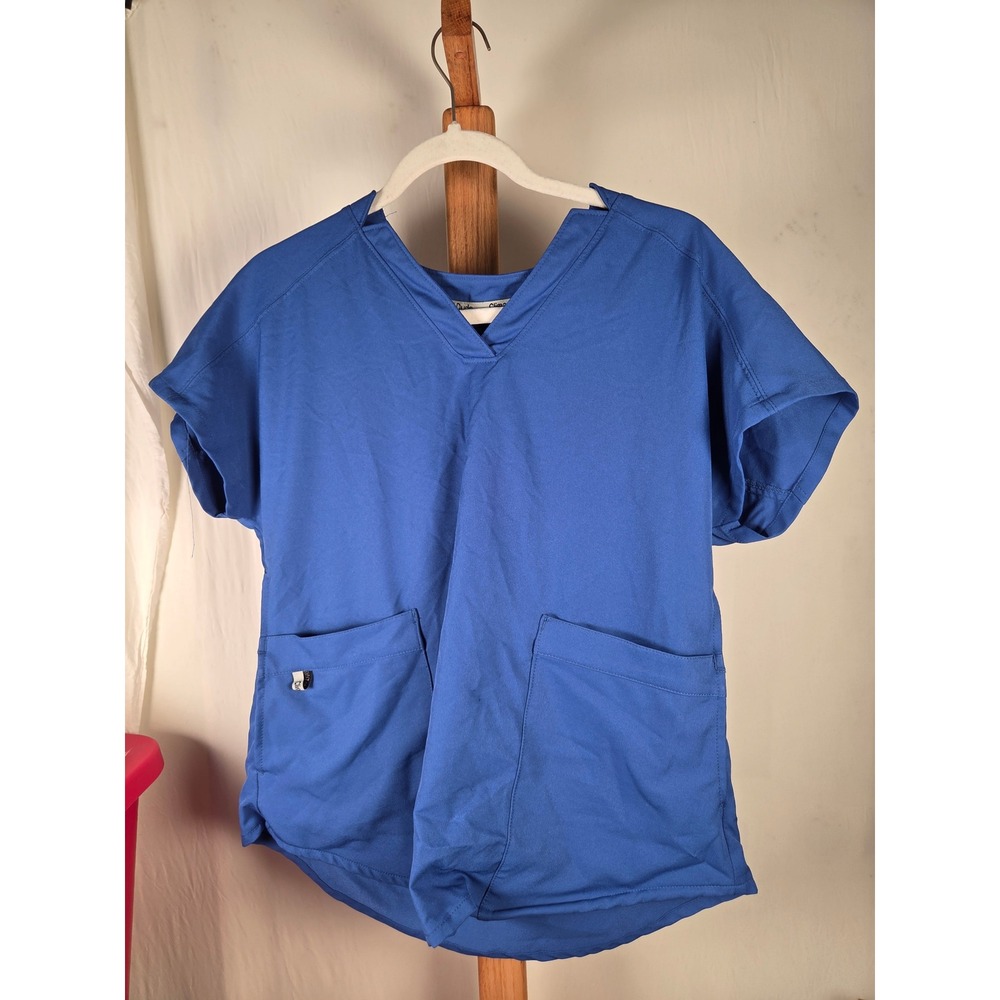 ClimateRight Cuddl Duds Scrubstar Medical Scrubs Set Electric Blue XS Top Pants